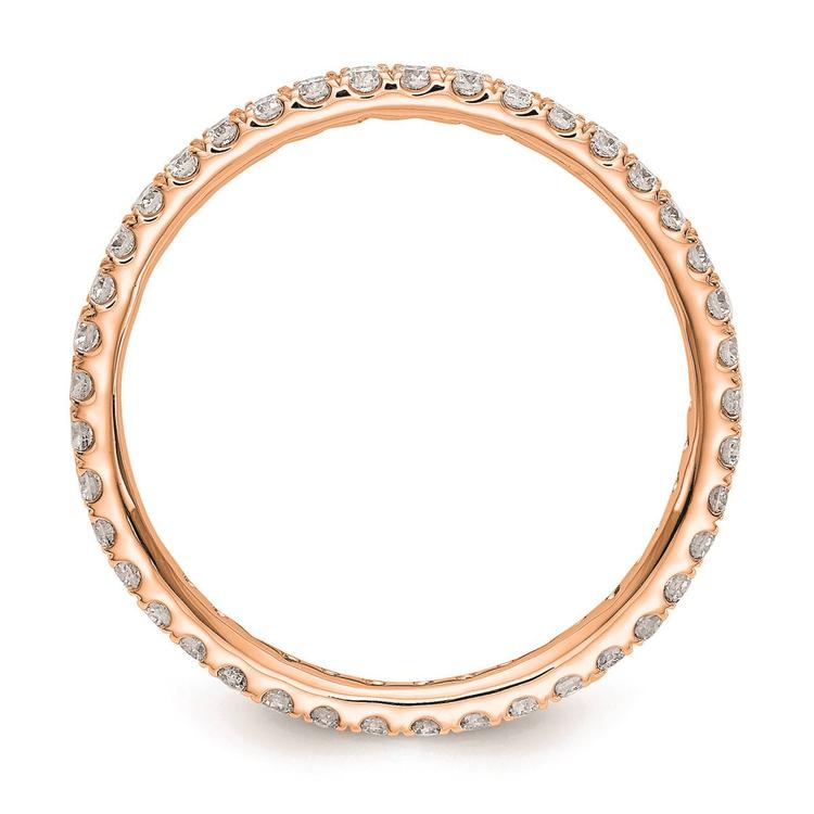 Pure Fire 14kt. Rose Gold Lab Grown Diamond Eternity Band