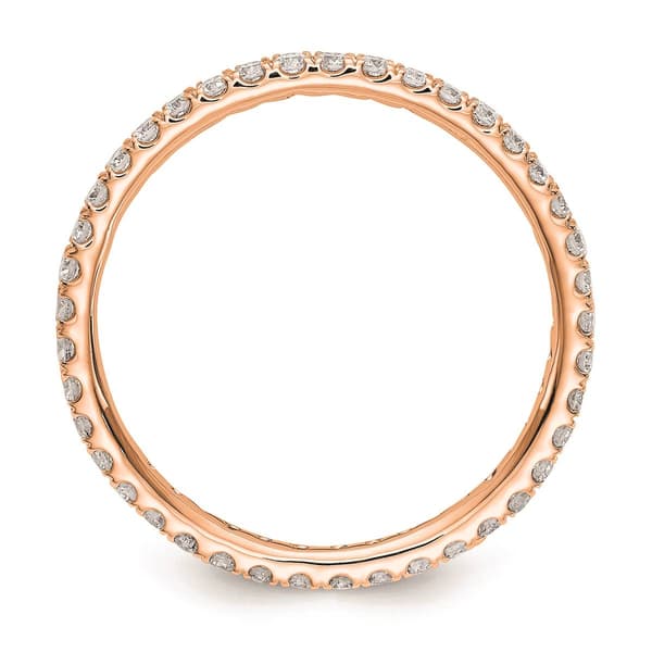 Pure Fire 14kt. Rose Gold Lab Grown Diamond Eternity Band