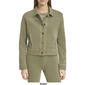 Womens Andrew Marc Sport Washed Knit Twill Button Front Jacket - image 4