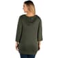 Plus Size 24/7 Comfort Apparel Oversized Hoodie Top - image 2