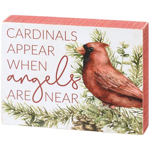 Primitives By Kathy Cardinals Appear Box Sign - image 