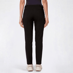 Womens DKNY Solid Button Tab Slim Trouser Pants