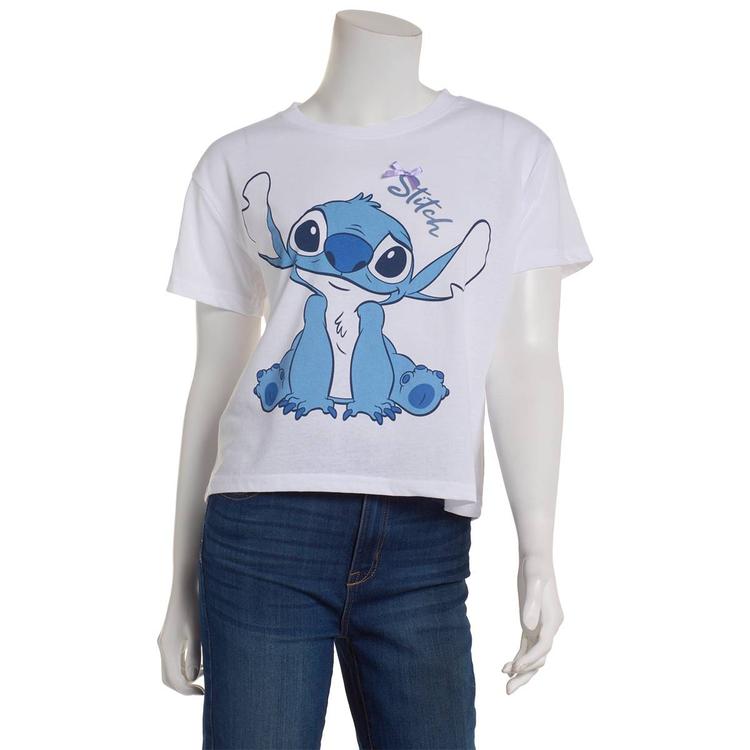 Juniors Freeze Stitch Graphic with Satin Bow Applique Tee