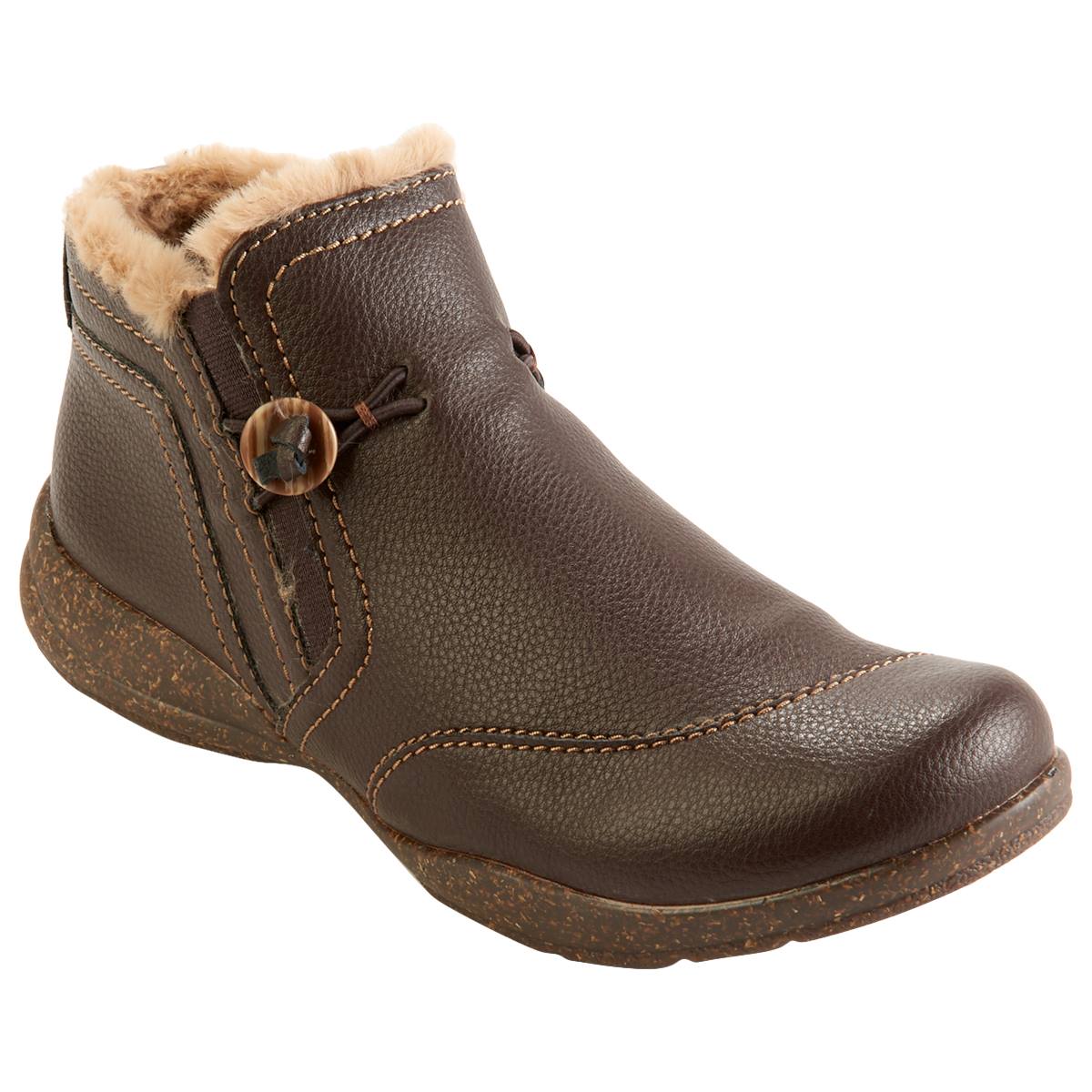 clarks womens flat boots