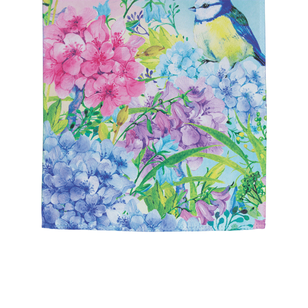 Northlight Blue & Purple Welcome Bird Outdoor Garden Flag