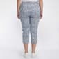 Plus Size Briggs Luxe Millennium Medallion Cat Eye Pocket Capris - image 2