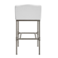 HH2 Home Dillon Low Profile Wingback White Bar Height Stool - image 4
