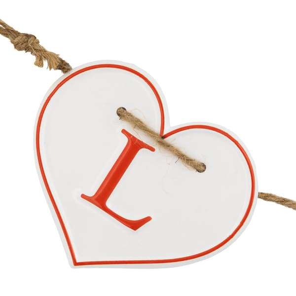 Northlight Seasonal Hearts LOVE Valentine''s Day Metal Banner