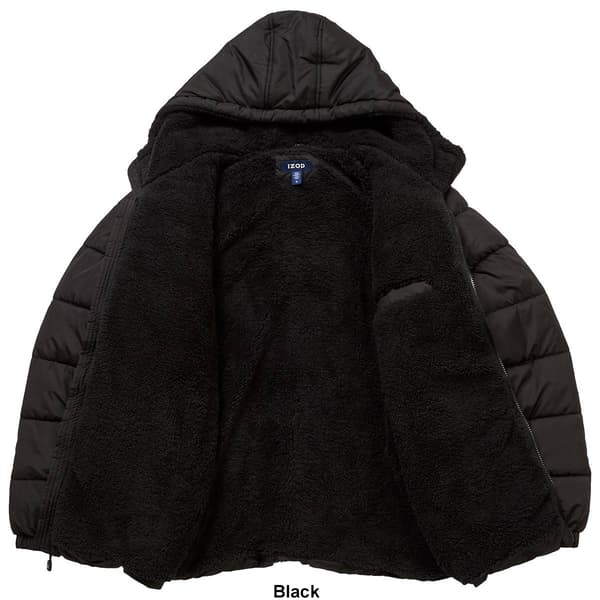 Mens IZOD&#174; Sherpa Lined Puffer Coat
