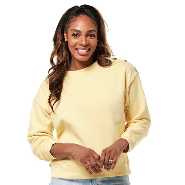 Womens Architect(R) Long Sleeve Button Shoulder Sweatshirt