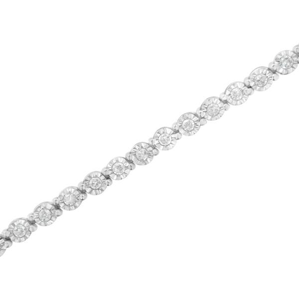 Haus of Brilliance 1.0ctw. Round-Cut Diamond Link Bracelet