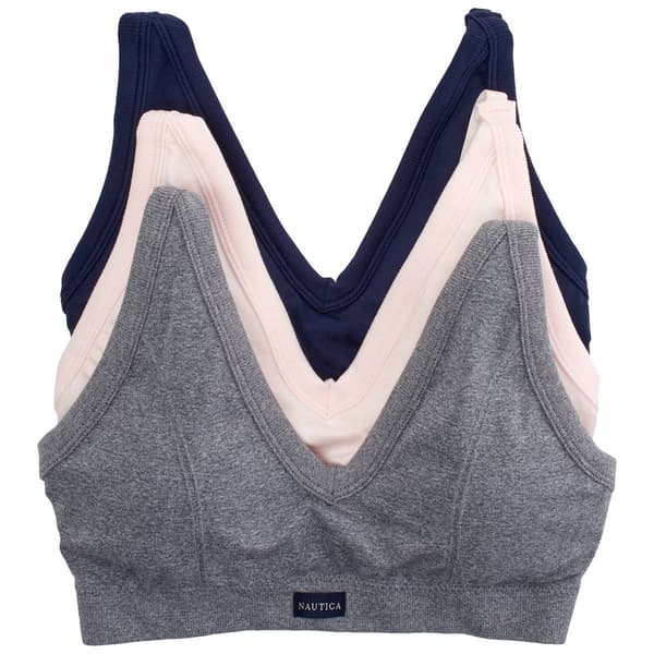 Womens Nautica 3pk. Seamless Lounge Bras NT7036-3PKD - image 