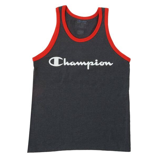 Mens Champion Graphic Ringer Tank Top - image 