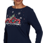 Womens Ruby Rd. Happy Holidays Christmas Truck Tee - image 4