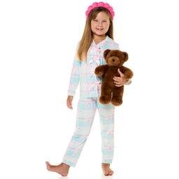 Girls (4-6x) Sleep On It(R) 3pc. Plaid & Bow Pajama Set