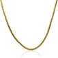 Gianni Argento 20in. Gold over Sterling Snake Chain Necklace - image 1