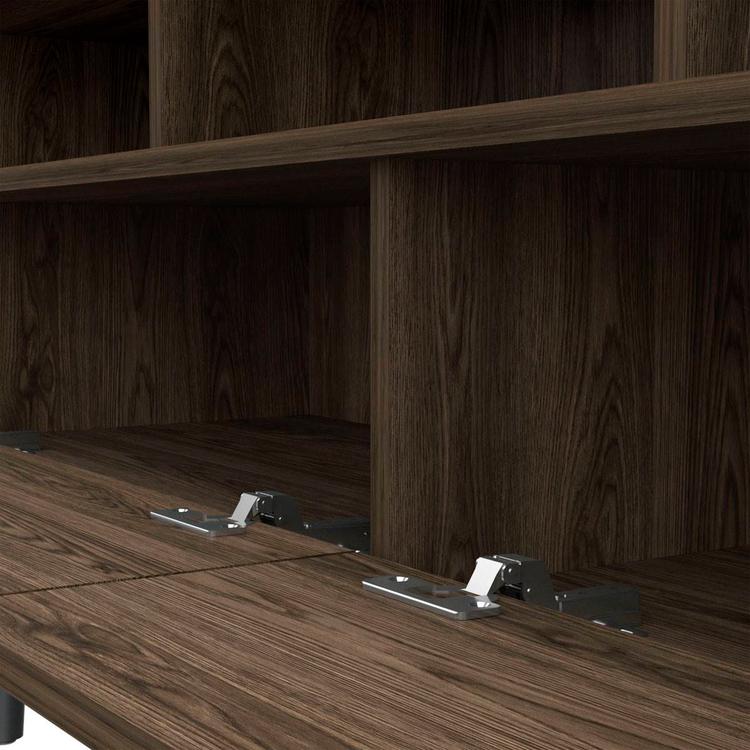 FM FURNITURE Hamburg Dark Walnut TV Stand