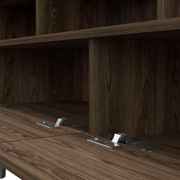 FM FURNITURE Hamburg Dark Walnut TV Stand