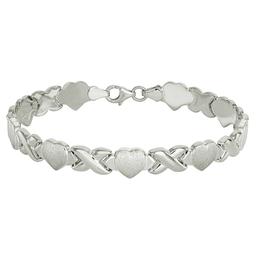 Ellen Tracy Sterling Silver Stampato Bracelet