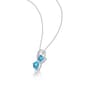 Sterling Silver London Blue Topaz Heart Pendant - image 3