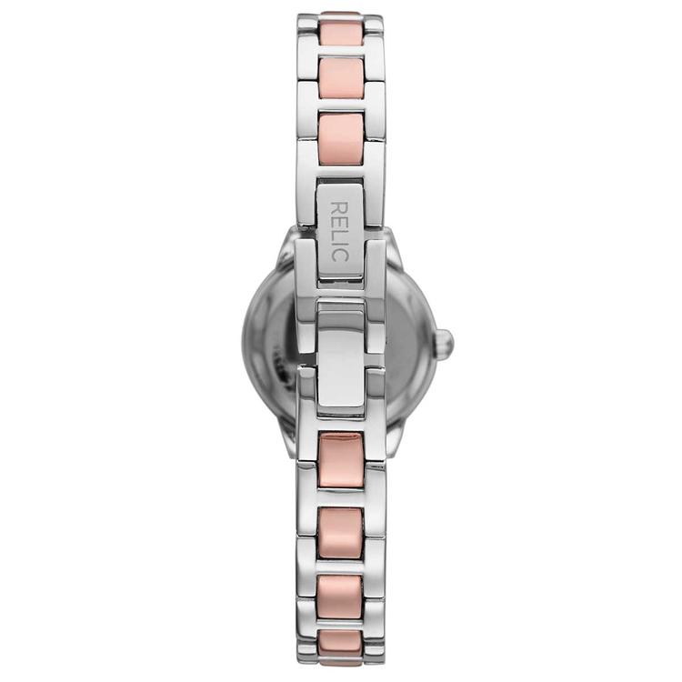 Womens RELIC by Fossil Rose Gold & Silver Bracelet Watch-ZR34588