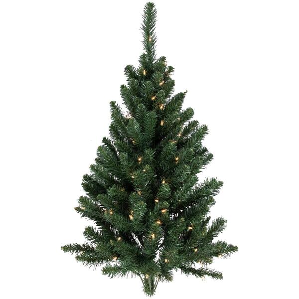 3'' Pre-Lit Buffalo Fir Artificial Christmas Wall or Door Tree  Cl - image 