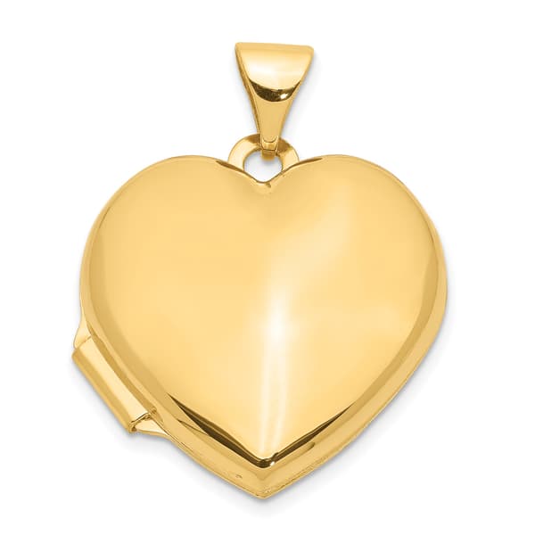 Gold Classics&#40;tm&#41; 14kt. Gold Plain Heart Locket - image 