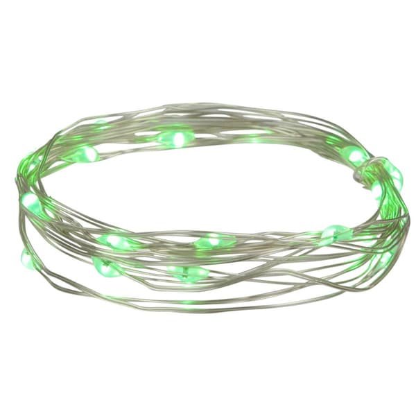 Northlight Seasonal 20ct. Green LED Micro Fairy Christmas Lights - image 