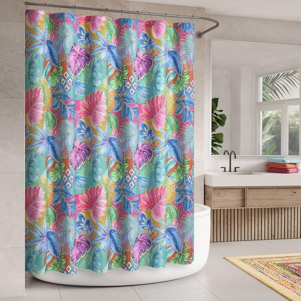 J. Queen New York Hanalei Tropical Shower Curtain - image 