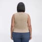 Plus Size Architect® Pointelle Stitch Sweater Vest - image 2