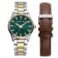 Mens Geoffrey Beene Two-Tone Green Dial Watch Set - GBS8110TTG - image 1