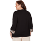 Plus Size Alfred Dunner Seville Bold Floral Border Trim Blouse - image 2