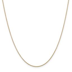 Unisex Gold Classics(tm) .9mm. 14k Gold Cable 14in. Necklace