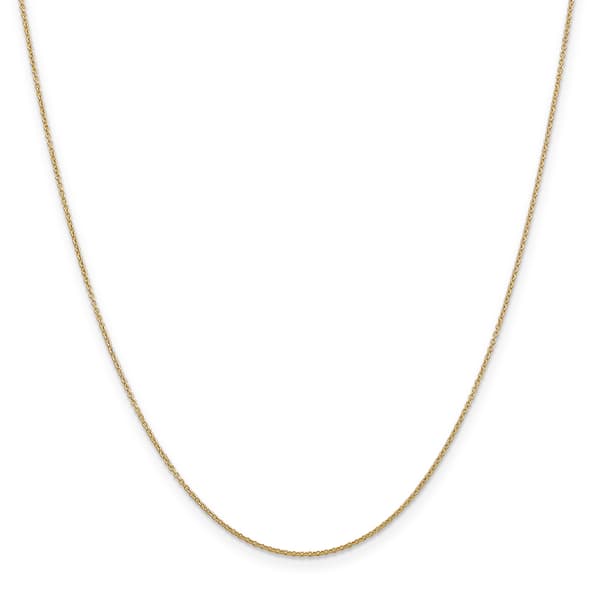 Unisex Gold Classics&#40;tm&#41; .9mm. 14k Gold Cable 14in. Necklace - image 