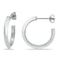 Designs by FMC 3mm X20mm Polished Knife-Edge Post Hoop Earrings - image 2