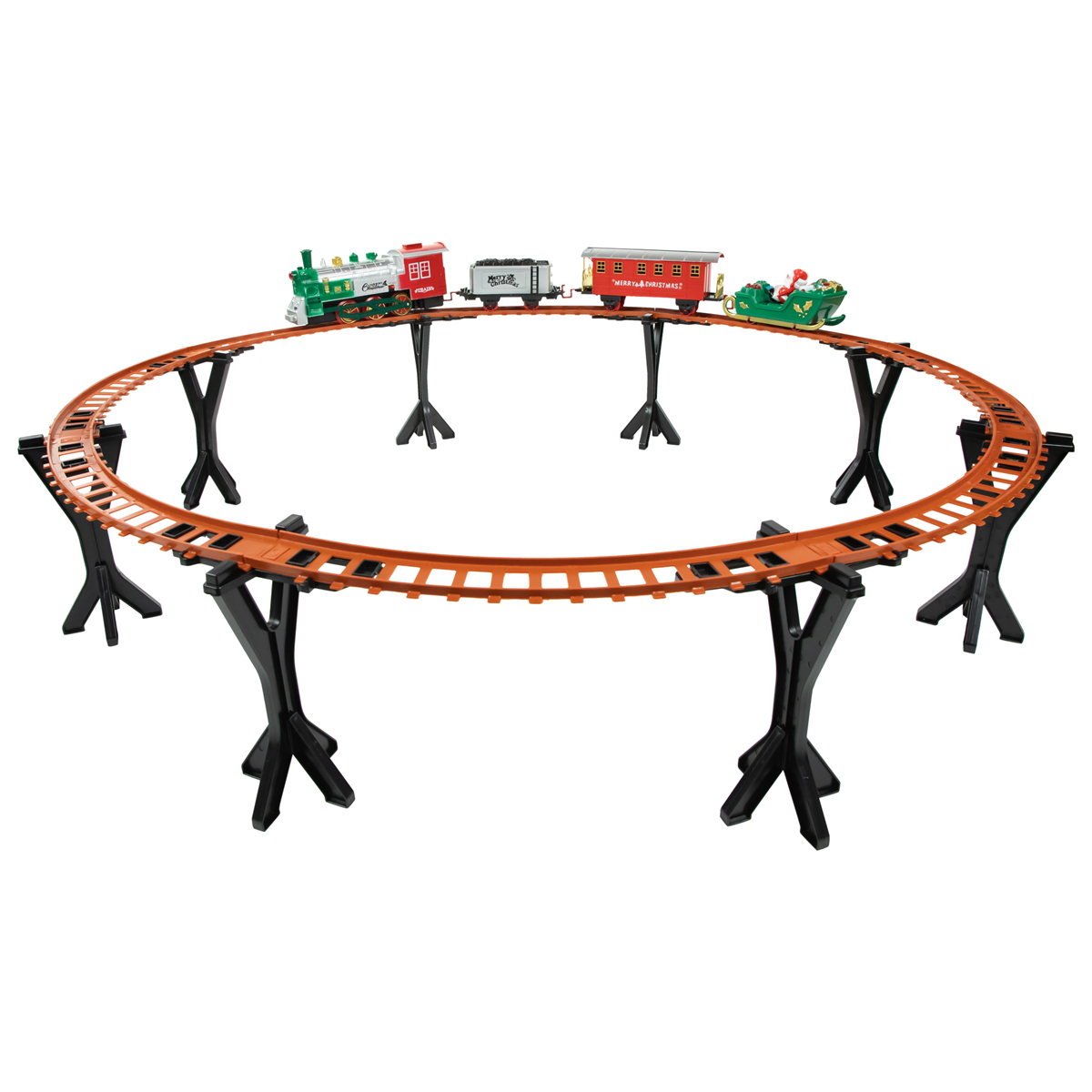 Open Video Modal for Northlight 36pc. Animated Train Set with Raised Track and Sound