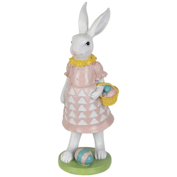 Northlight Seasonal Bunny with Easter Basket Garden Statue - image 