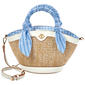 Nanette Lepore Dorothea Straw Dome Satchel - image 1