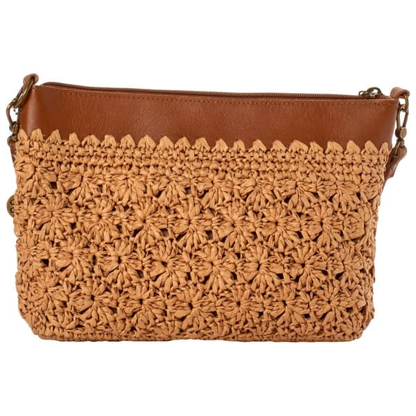 The Sak Lumi Crochet Crossbody - Neutral Primary Stripe