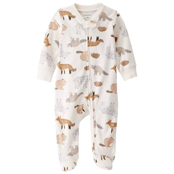 Baby Boy &#40;NB-9M&#41; Carter''s&#40;R&#41; Woodland Animals iLock Sleeper