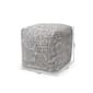 Baxton Studio Juvita Handwoven Cotton Paisley Pouf Ottoman - image 6