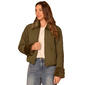 Womens Democracy Ls Quilted Zip Frnt Jkt W Fur Collar - image 1
