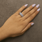 Haus of Brilliance 2ctw. Lab Grown Diamond 3 Row Band Ring - image 6