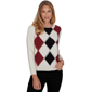 Petite Emaline Country Code Long Sleeve Argyle Sweater - image 1