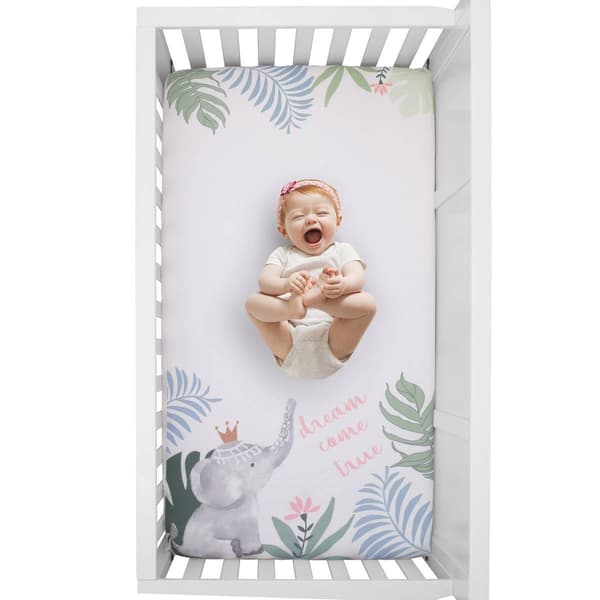 NoJo Tropical Princess Photo Op Crib Sheet