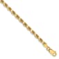 Mens Gold Classics&#40;tm&#41; 3.25mm. 14k Diamond Cut Rope Chain Bracelet - image 1