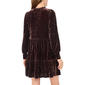 Womens MSK Long Sleeve Crushed Velvet A-Line Dress - image 2