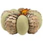 Northlight Fall Harvest Layered Wooden Leaves & Burlap Pumpkin - image 3