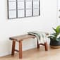 9th & Pike® Brown Mahogany Industrial Bench - image 2