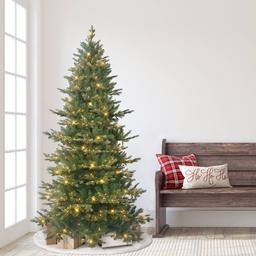 Puleo International 6.5ft Pre-lit Slim Royal Majestic Douglas Fir